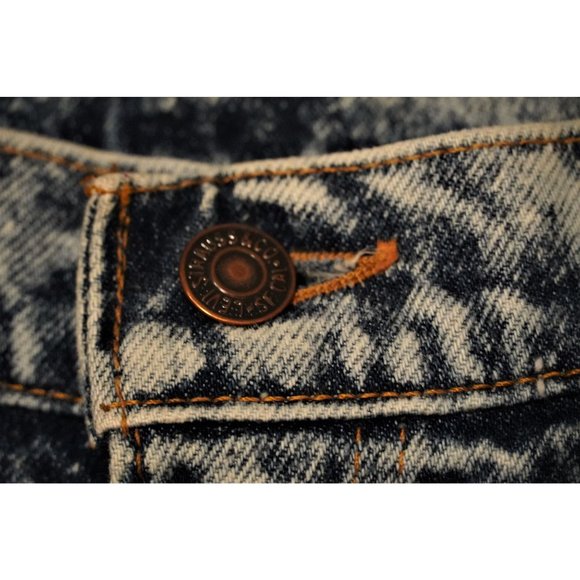 Vintage Levis 550 Acid Washed Jeans Tag 35 x 30 Actual 34 x 30 Mens Orange Tab - Picture 13 of 15